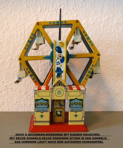 Riesenrad mit kassenhäuschen - riesenrad,