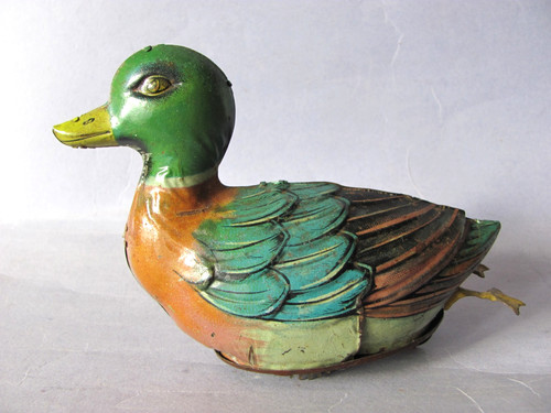 Gely große ente aus blech - ente,